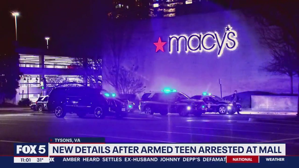 Armed teen arrested at Tysons Corner Center Mall